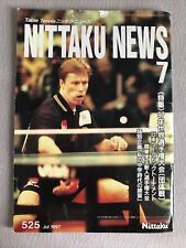 WTTC Manchester 1997 Table Tennis. Nittaku News - Championship