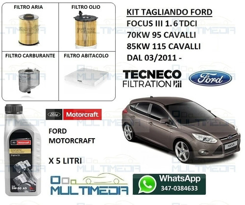 Kit tagliando filtri - filtri, olio