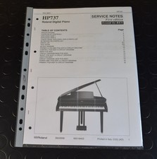 ROLAND HP-737 Service manual