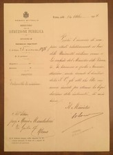 Attestato firmato da Vittorio Emanuele Orlando