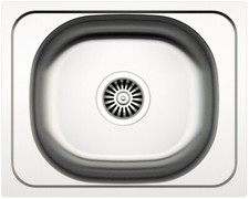 Lavello da incasso quadrato in acciaio P 40 x L 50 cm MabelOnline