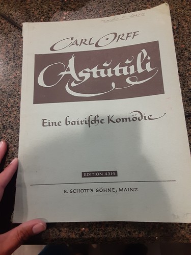 Carl orff carmina edizione - orff,