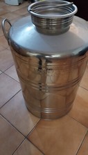 DAMIGIANA ACCIAIO INOX 18/10 SUPERFUSTINY MILANO 100 LT BIDONE FUSTO OLIO
