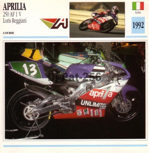 Fiche moto aprilia 250 af - fiche, :