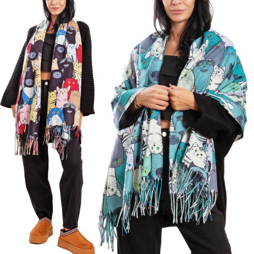 Sciarpa unisex gatti stola