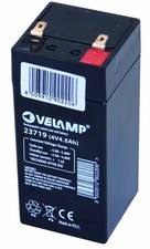 Batteria ricaricabile al piombo 4V 4Ah. Attacchi FASTON