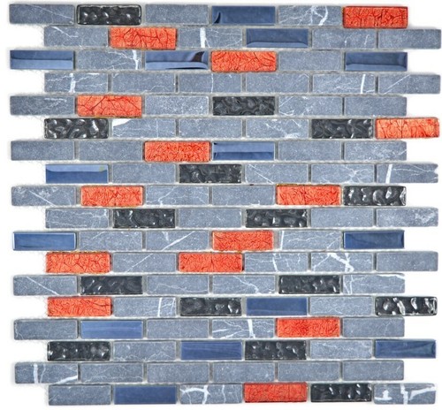 Mosaico mattone vetro - mosaico,