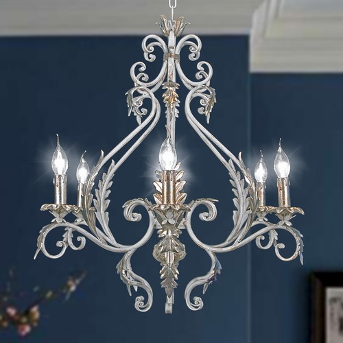 Lampadario ferro battuto - , 6