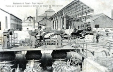 Acciaierie di Terni :Tettoia x il grande laminatoio a corazze x lingotti 100 T.