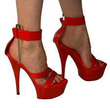 Sandali rossi vernice 2"