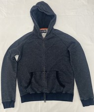 ARMANI JEANS FELPA MAGLIA UOMO CHIUSURA A ZIP TG L  MAN CASUAL VINTAGE Blu