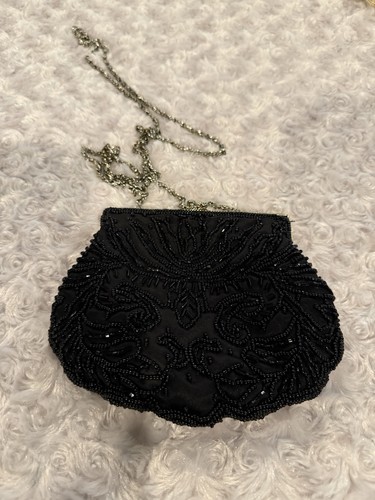 Pochette vintage nera con