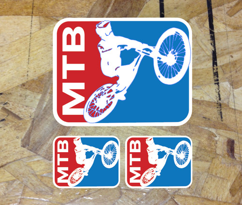 Adesivo bici mtb freeride - adesivo,
