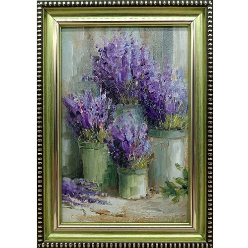 Dipinto olio originale lavanda