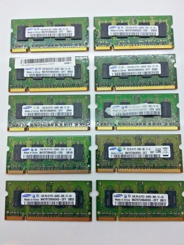 Lotto samsung 1gb 2rx16 - 10,
