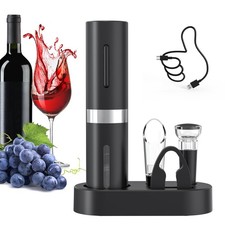 CIRCLE JOY Cavatappi Elettrico per Vino Set Regalo Apribottiglie Ricaricabile 5