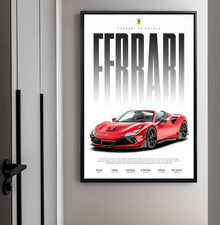 Quadro auto Ferrari F8 Spider