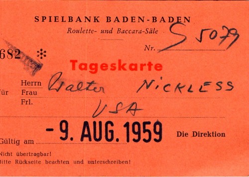 1959 casa gioco - da, baden-baden