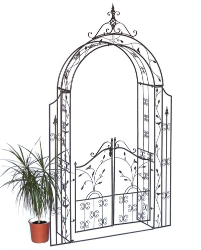 Arco per rose con cancello - , in