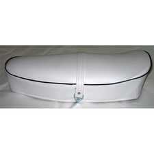 Sella bianca bordo nero per