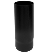 TUBO DIRITTO 0,5 MT LEGNA NERO