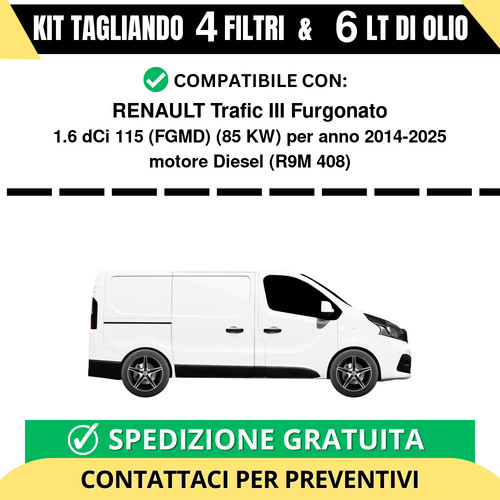 Tagliando per renault - tagliando, trafic