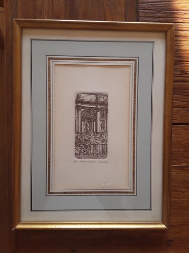 Eau forte gravure - eau, /