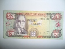 BANCONOTA 20 DOLLARI GIAMAICA 1995 SPL