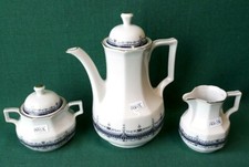 SET CAFFETTIERA ZUCCHERIERA LATTIERA PORCELLANA BAREUTHER W. BAVARIA. AAA86