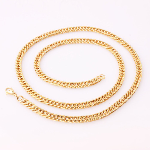 Collana catena cubana mm - 6,