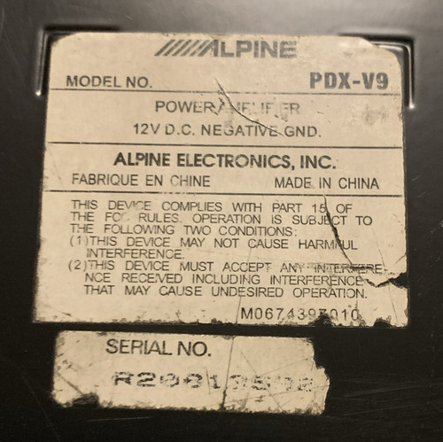 Alpine pdx amplificatore - alpine,