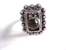 Antico Anello Argento 800 Con