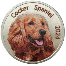 NIUAFO'OU - TONGA 2 DOLLARI 2024 CANE COCKER SPANIEL - COLORE UNC