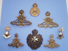 Royal Malta Artillery and Royal Malta Regiment Cap , Beret and Collar Badges