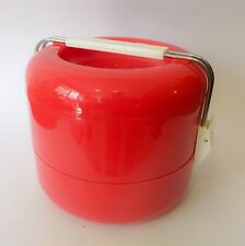 ♥ PICNIC SELAP 4 SET ROSSO DESIGN A BOGHETICH PLASTICA VINTAGE SPACE AGE guzzini