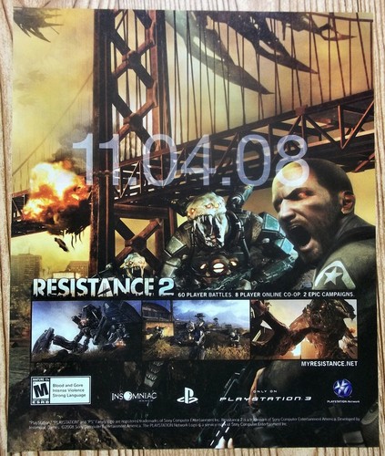 Resistance ps3 playstation - ps3, 3