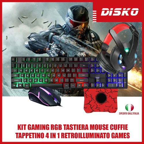 Kit gaming rgb tastiera mouse - rgb,