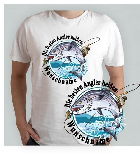 Shirt pescatore con nome - t-shirt, a
