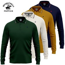 Polo uomo manica lunga cotone