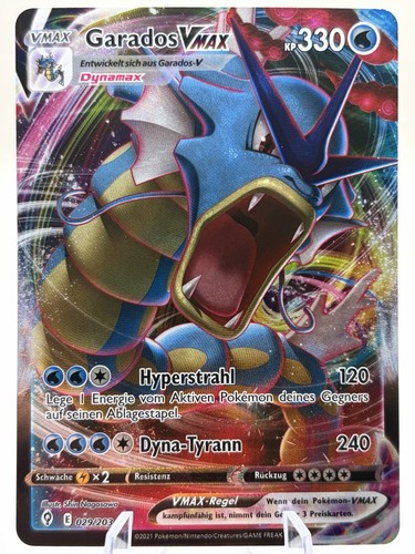 Carta pokemon garados vmax - carta,