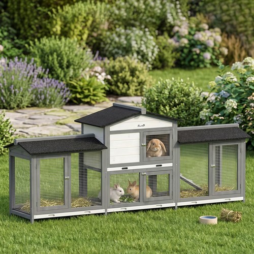 Pawhut conigliera cavia - pawhut,