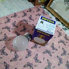 IMPERIA Lampadina Incandescenza 25 W 230 V Sfera Smerigliata Nuova Vintage RARA 