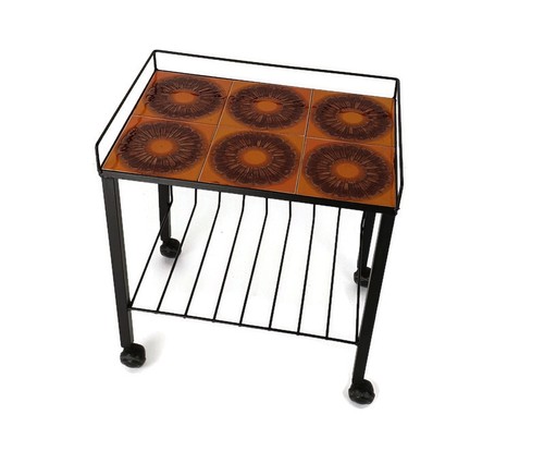 Vintage side table bar - vintage, cart