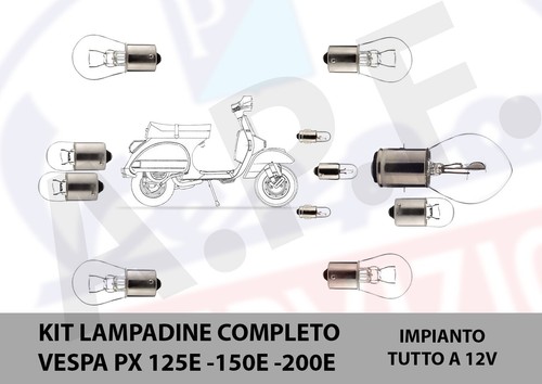 Kit lampada lampadina vespa - kit,