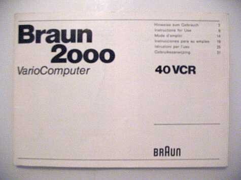 Manuale istruzioni braun - manuale,