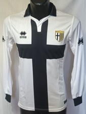 MAGLIA  PARMA F.C. 2014 2015 BIANCO CROCIATA M/L TG. SMALL - MEDIUM NUOVE