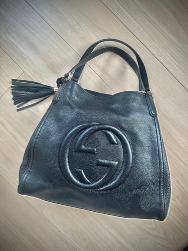 Gucci borsa mano pelle - a,