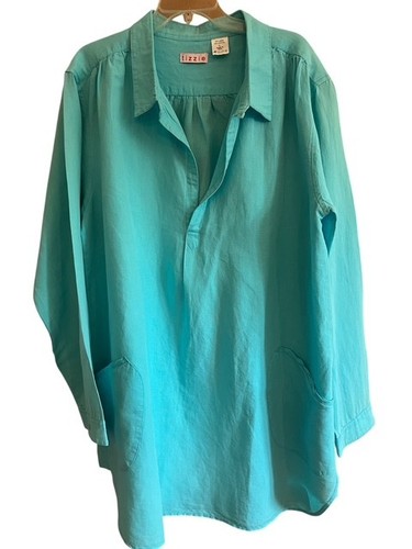 Top tunica tizzie misto lino - misto, l