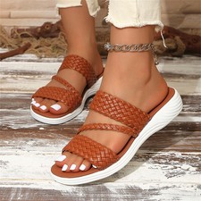 Sandali donna tessuto zeppa