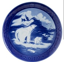 ROYAL COPENHAGEN PIATTO "NATALE IN GROENLANDIA 2010" 
